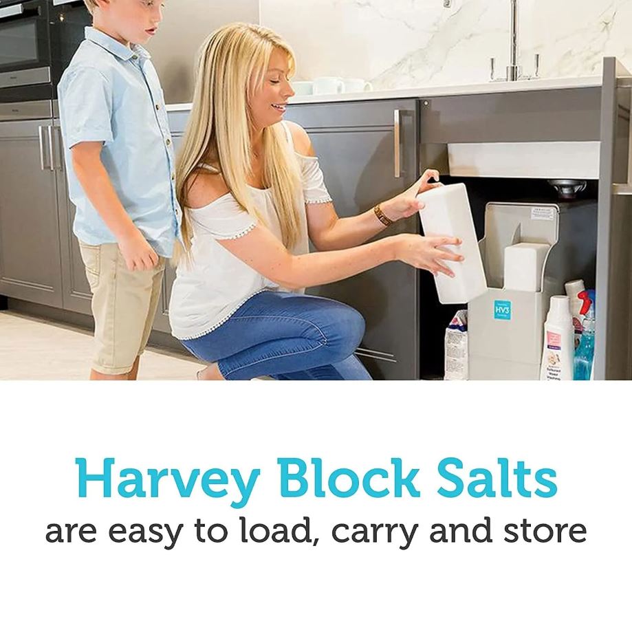 3 Bags X Salt Blocks for Water Softeners - Original Pure Grade A Food Quality Salt - Harvey Salt