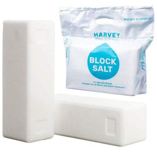 12 Bags X Salt Blocks for Water Softeners - Original Pure Grade A Food Quality Salt - Harvey Salt
